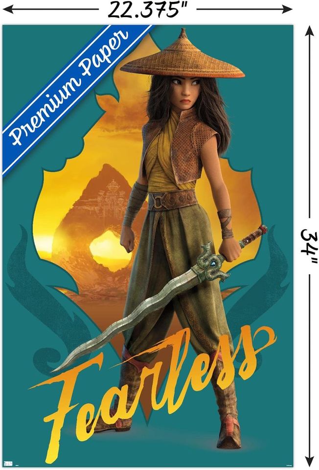 Disney Raya and the Last Dragon - Fearless Wall Poster