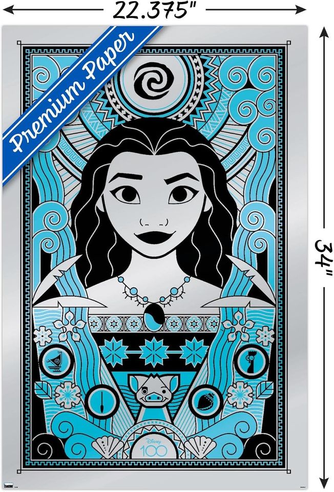 Disney 100th Anniversary - Moana Wall Poster