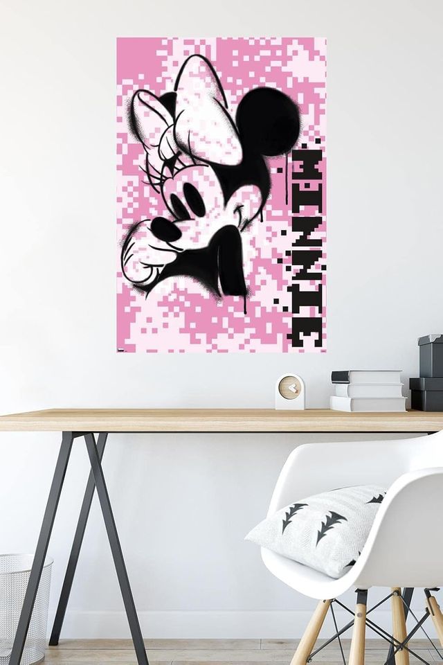 Disney Minnie Mouse - Pink Pixels Wall Poster