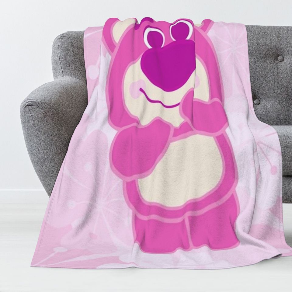 Disney Lotso Custom Name Blanket Baby Girl Boy Blankets