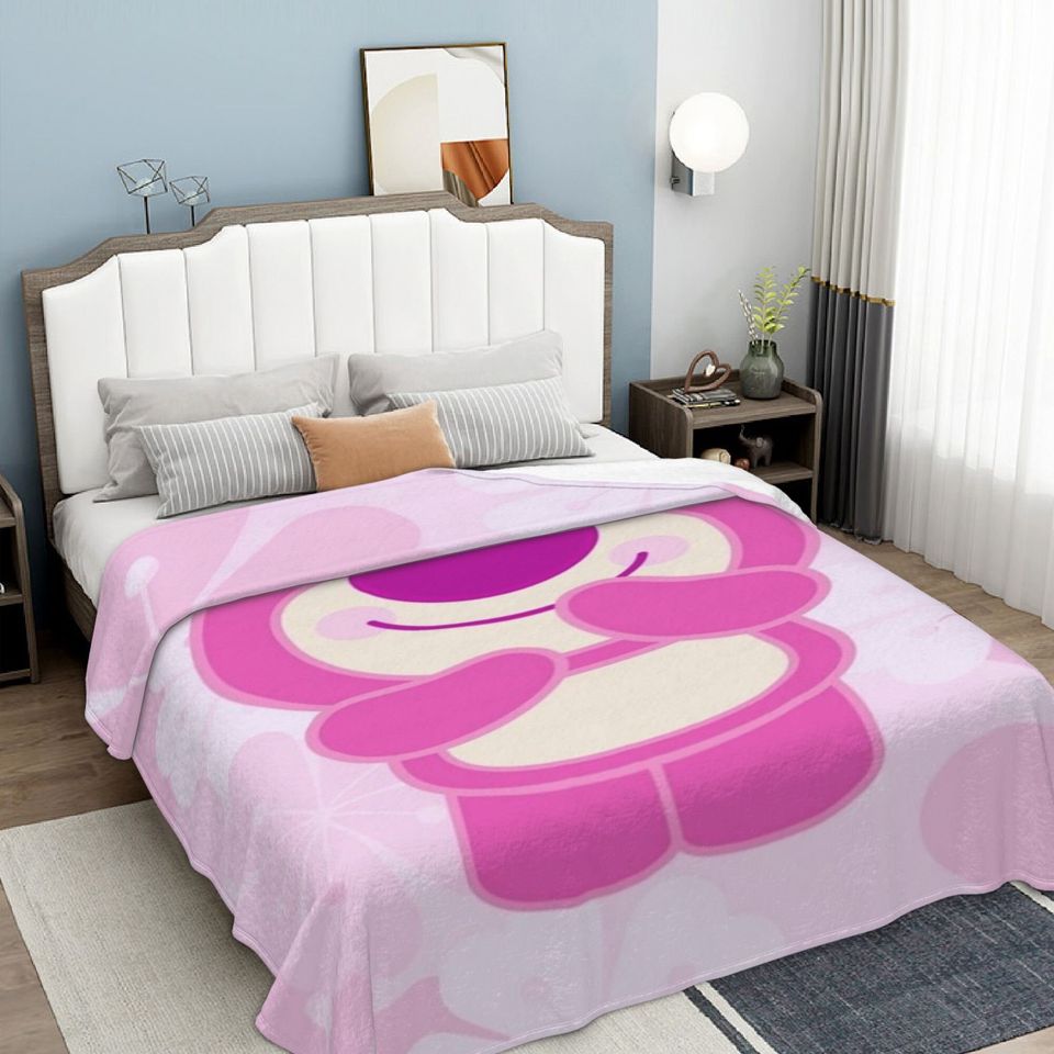 Disney Lotso Custom Name Blanket Baby Girl Boy Blankets