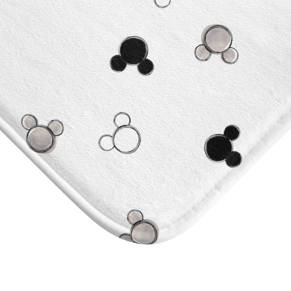 Mickey Mouse Disney Bath Mat, Disney Bathroom Decor