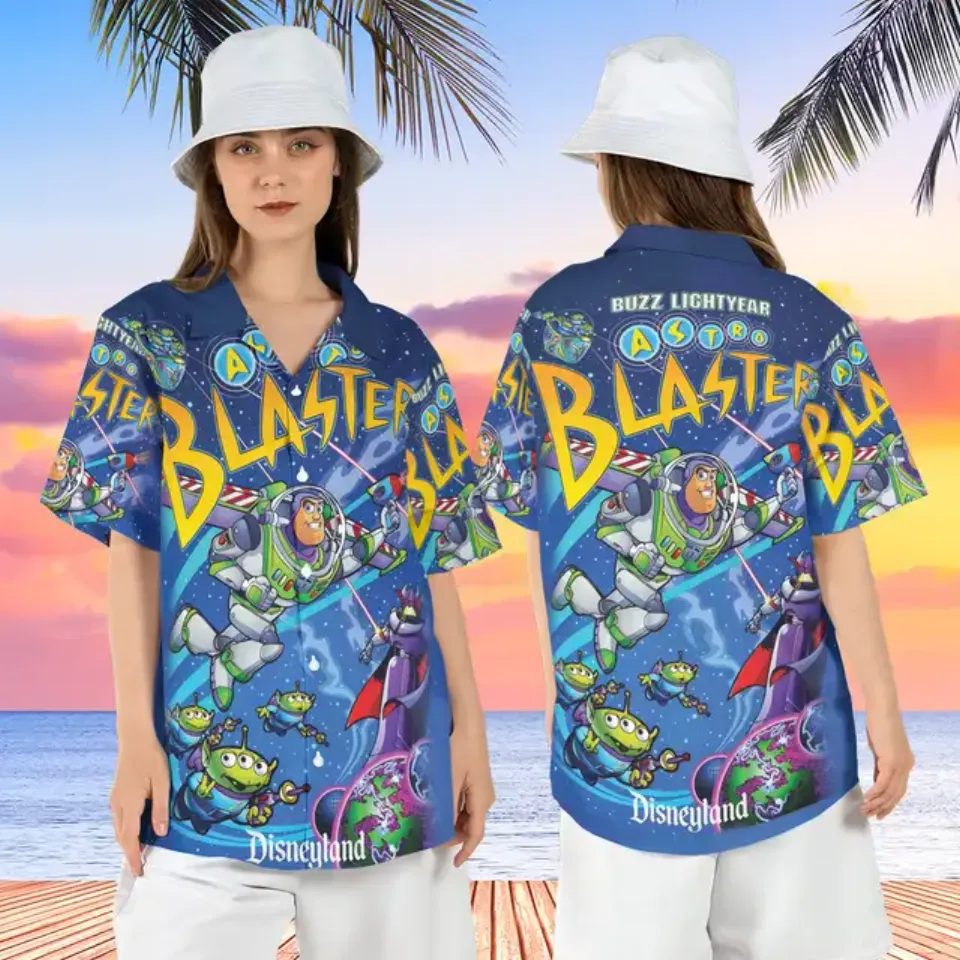 2024 Disney Buzz Lightyear Astro Blaster Hawaiian Shirt