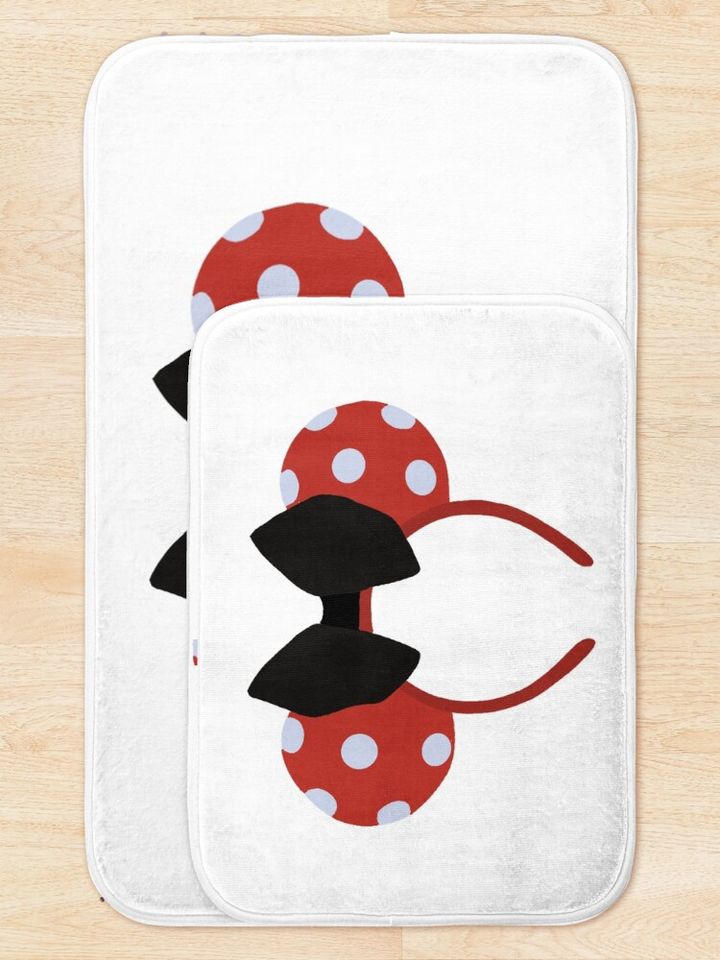 Minnie Mouse Disney Bath Mat, Disney Bathroom Decor