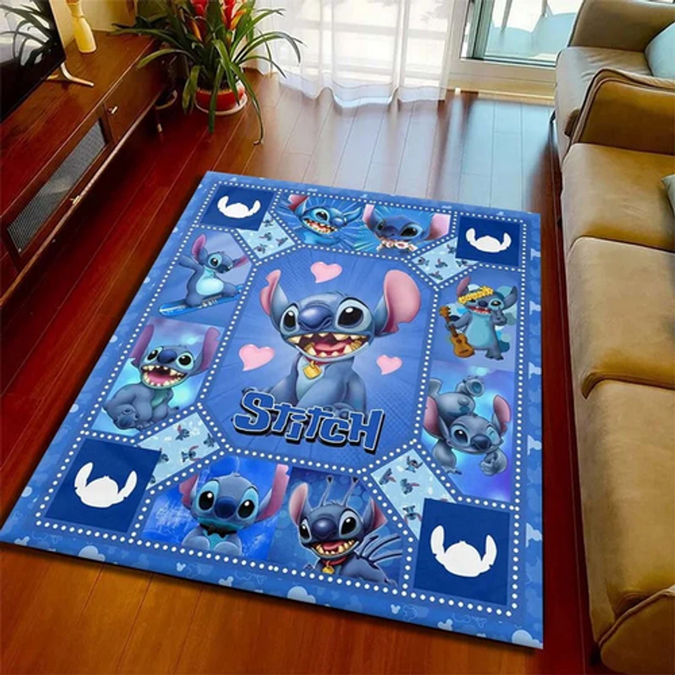 Stitch Disney Rug, Cartoon Home Decor