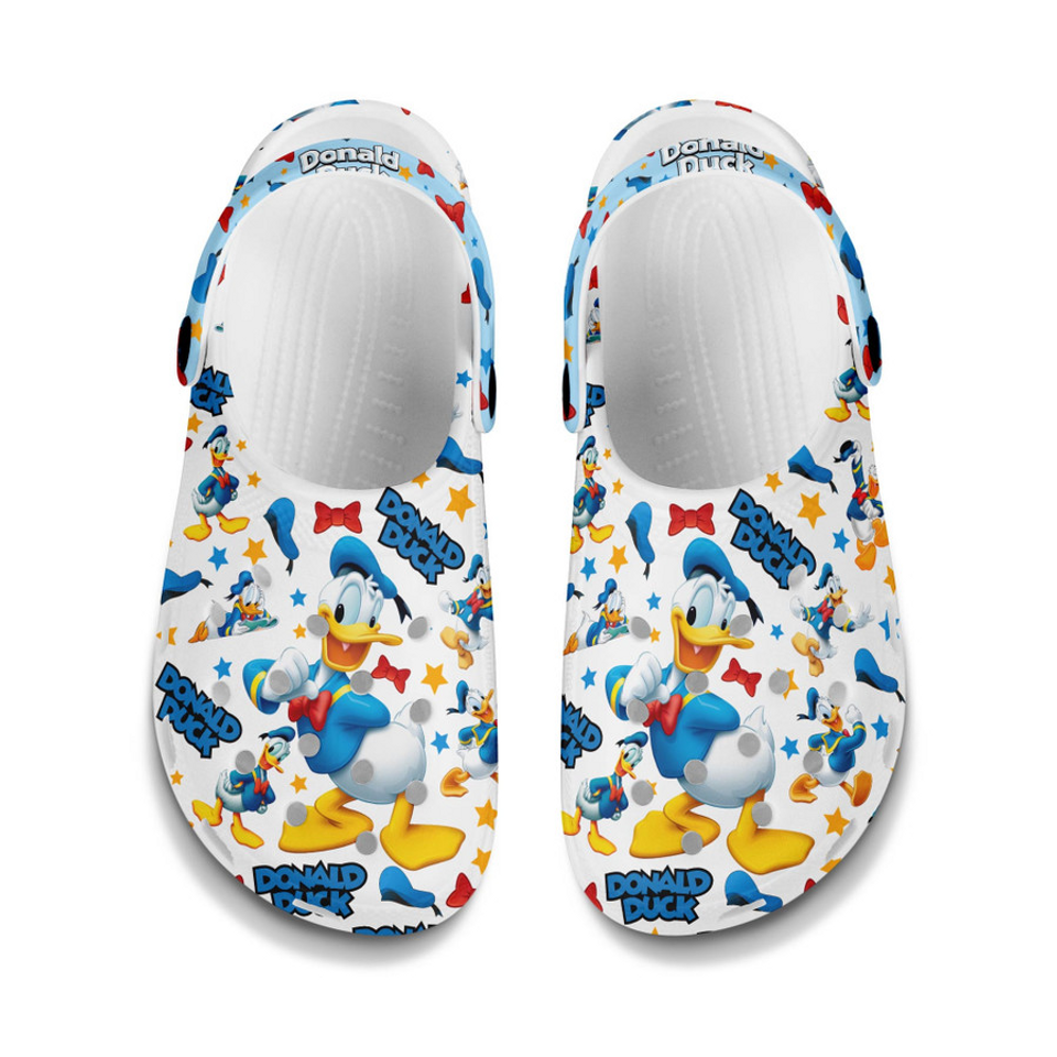 Donald Duck Disney Clogs, Cartoon Slippers, Cartoon Clogs Shoes