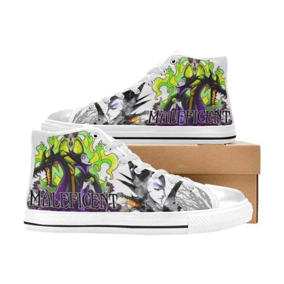 Maleficent Disney Men's High Top Sneakers