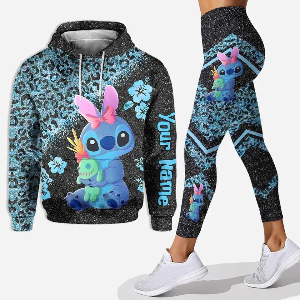 2023 New Disney Stitch Hoodie Legging Sets