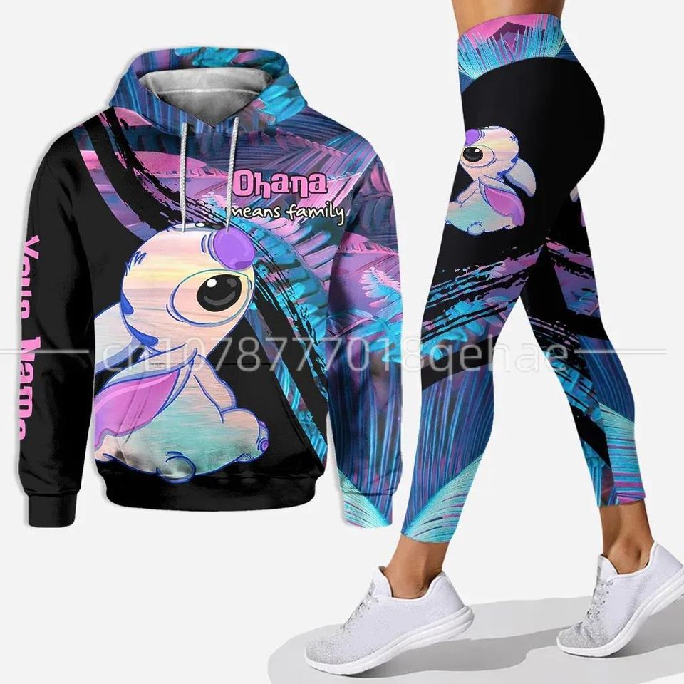 2023 New Disney Stitch Hoodie Legging Sets