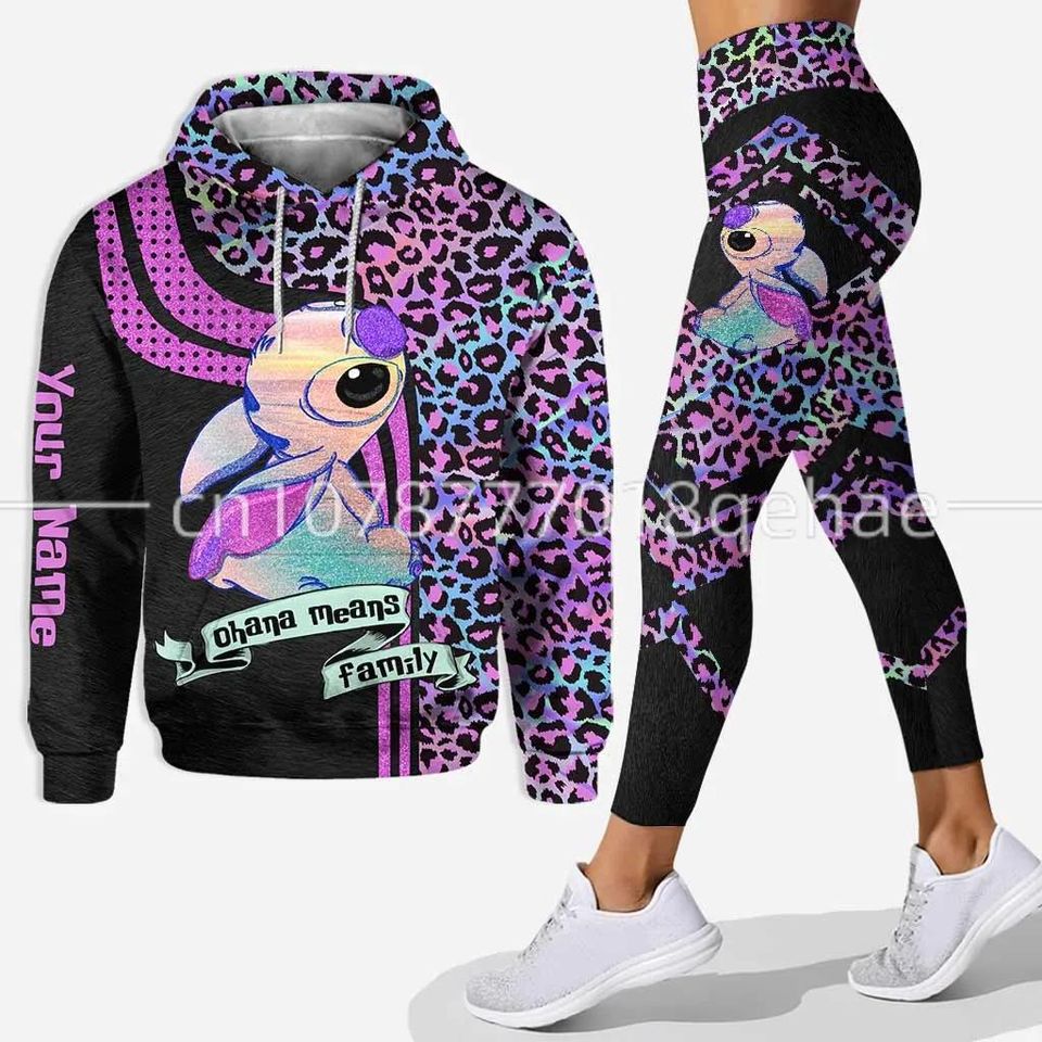 2023 New Disney Stitch Hoodie Legging Sets