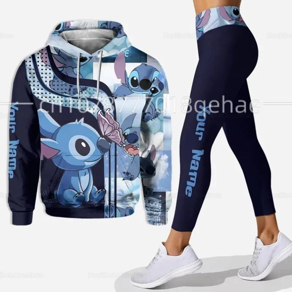 2023 New Disney Stitch Hoodie Legging Sets