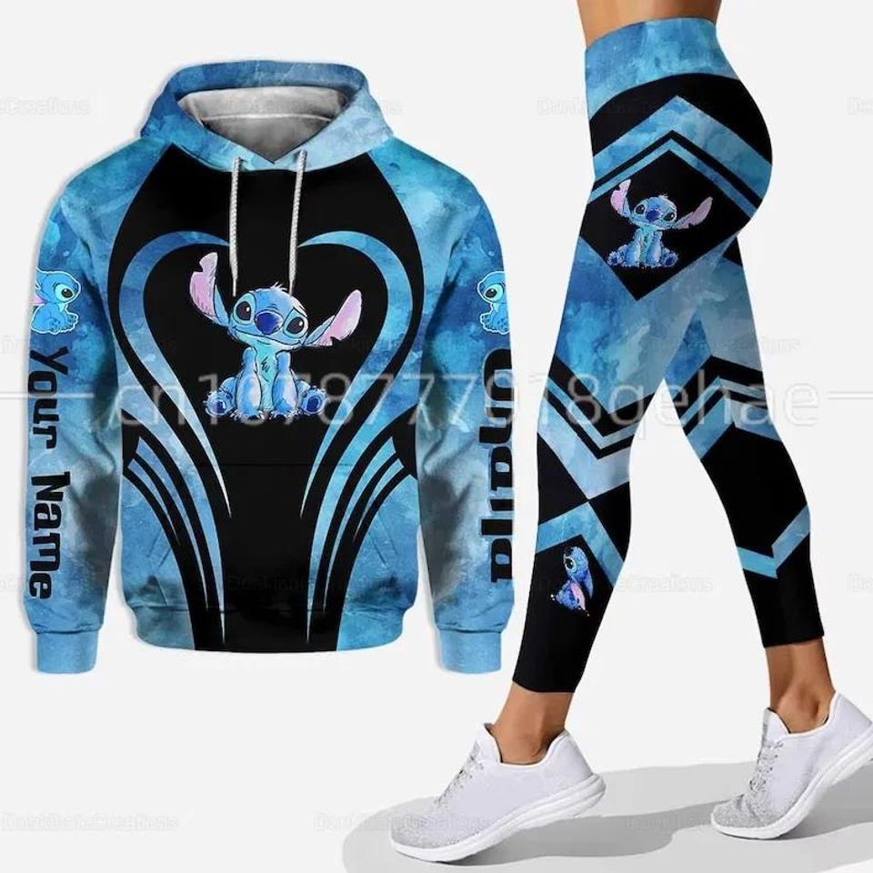 2023 New Disney Stitch Hoodie Legging Sets