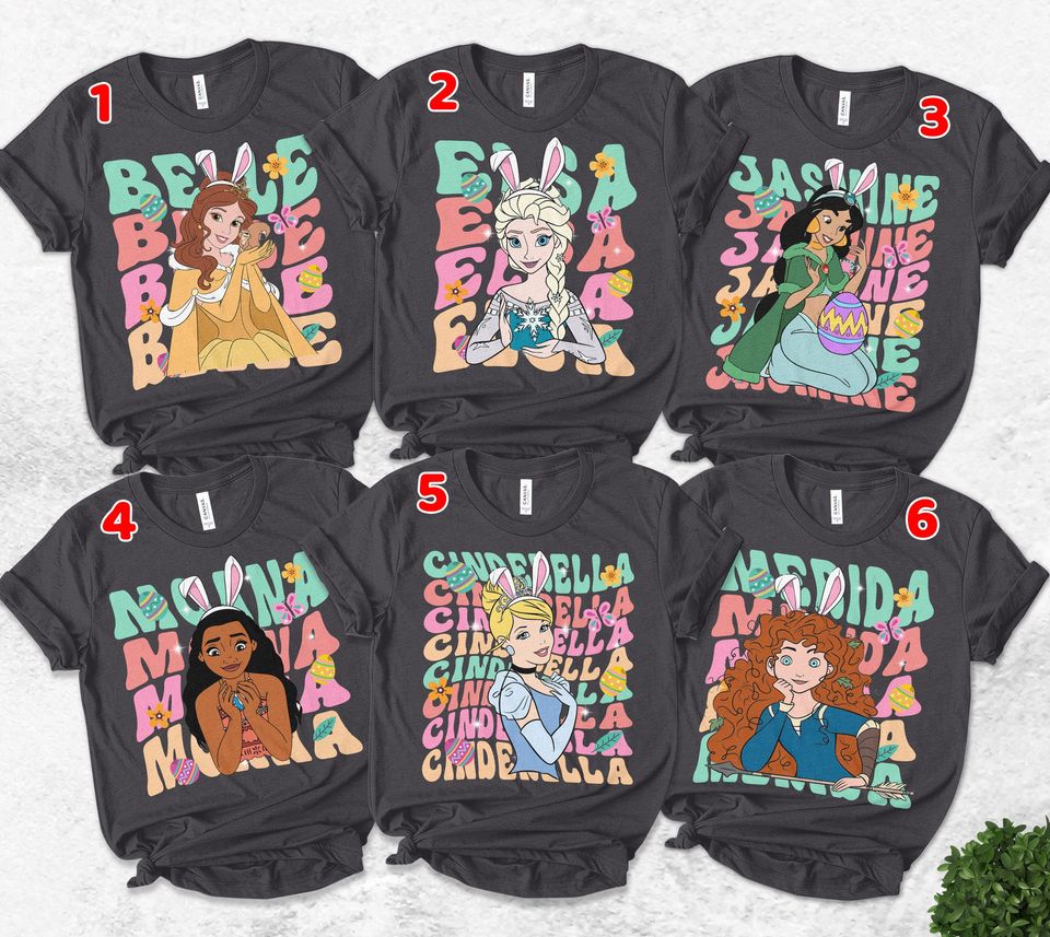 Disney Princess Easter Shirt, Princess Custom T Shirt