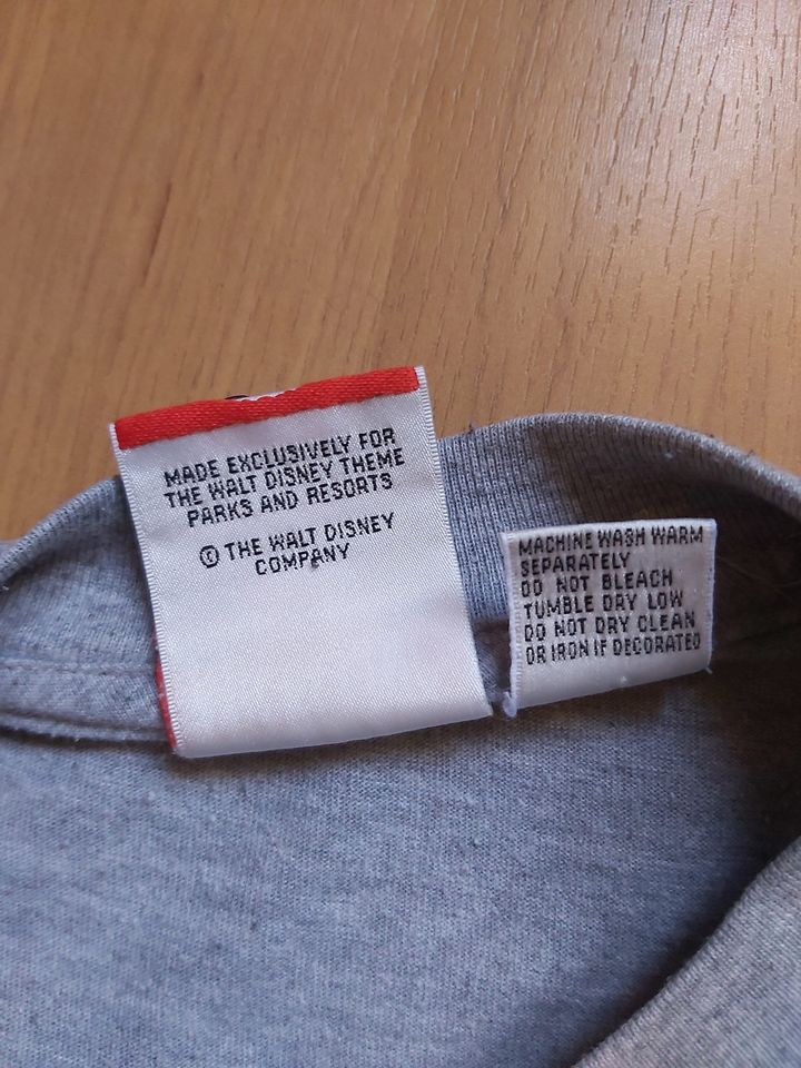 1990s Mickey Inc Mickey Mouse & Pluto T-Shirt Grey Embroidered Cartoon Disneyland  Shirt