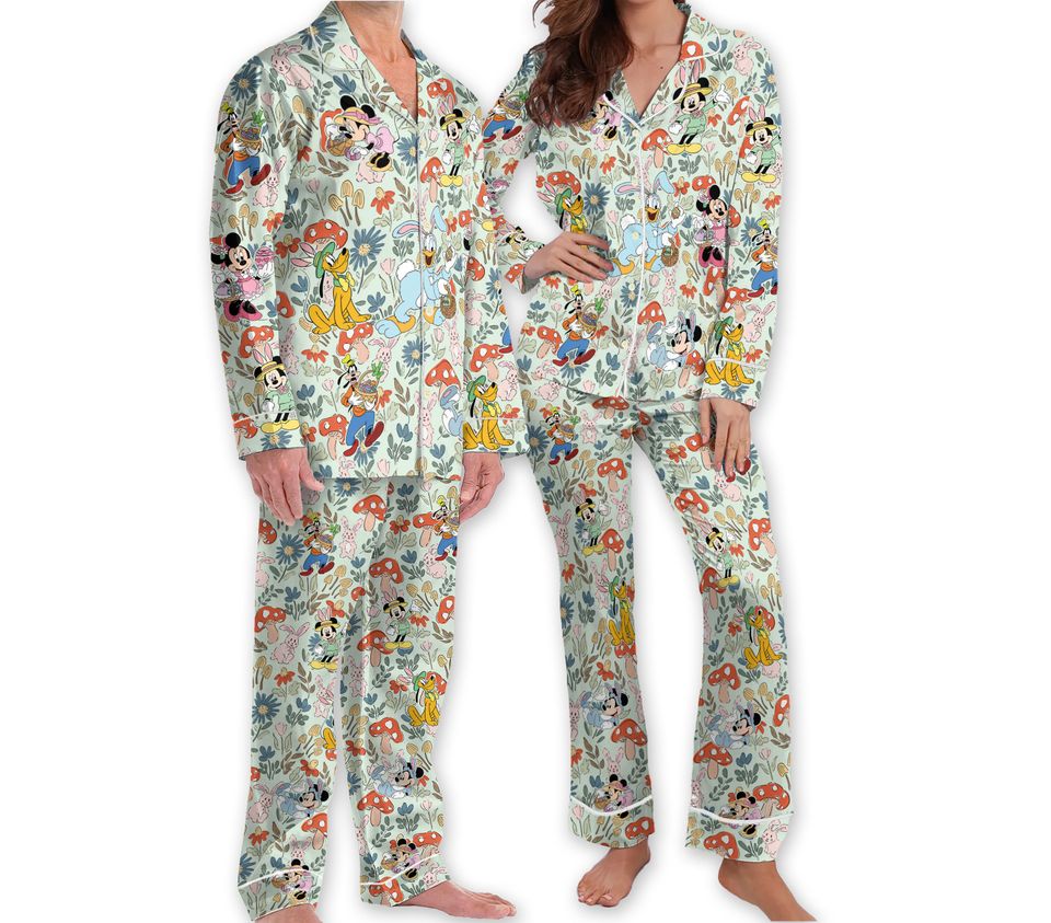 Vintage Disney Easter Pajamas Mickey Easter Family Matching