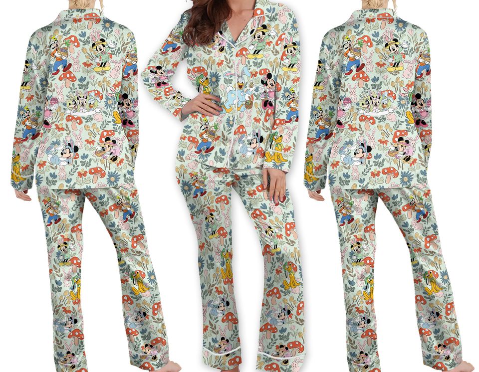 Vintage Disney Easter Pajamas Mickey Easter Family Matching