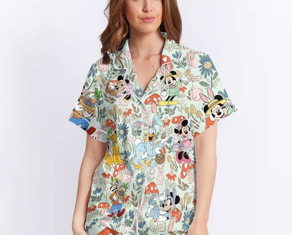 Vintage Disney Easter Pajamas Mickey Easter Family Matching