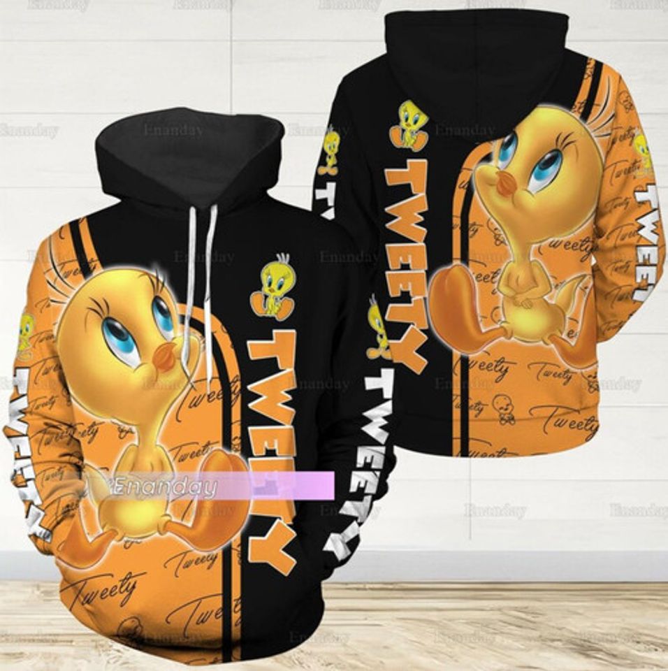 Tweety Bird 3D Hoodie, Disney 3D Hoodie