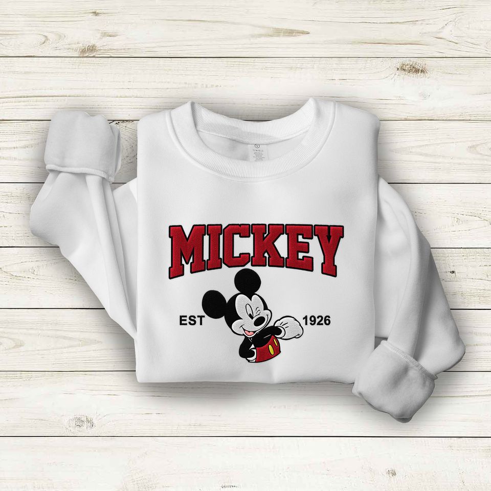 Custom Character Disney Donald Embroidered Sweatshirt
