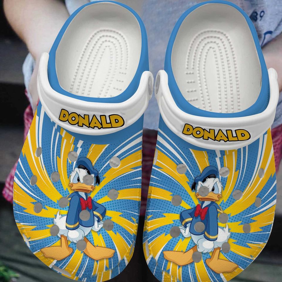 Donald Duck Unisex Clogs, Disney Donald Duck Clogs Shoes