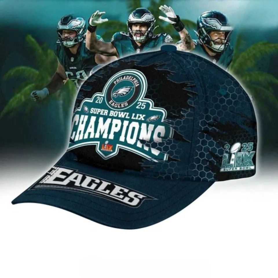 Philadelphia Eagles Super Bowl LIX Champions Special Cap