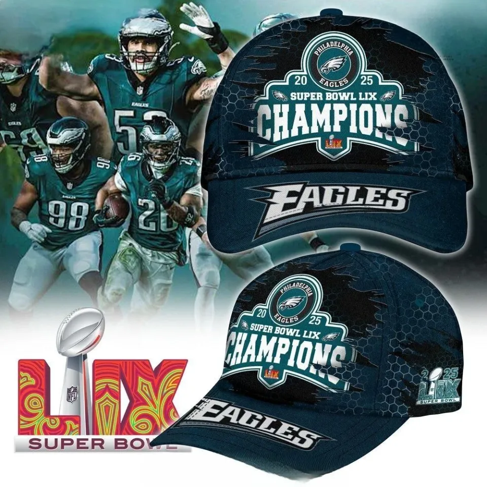 Philadelphia Eagles Super Bowl LIX Champions Special Cap