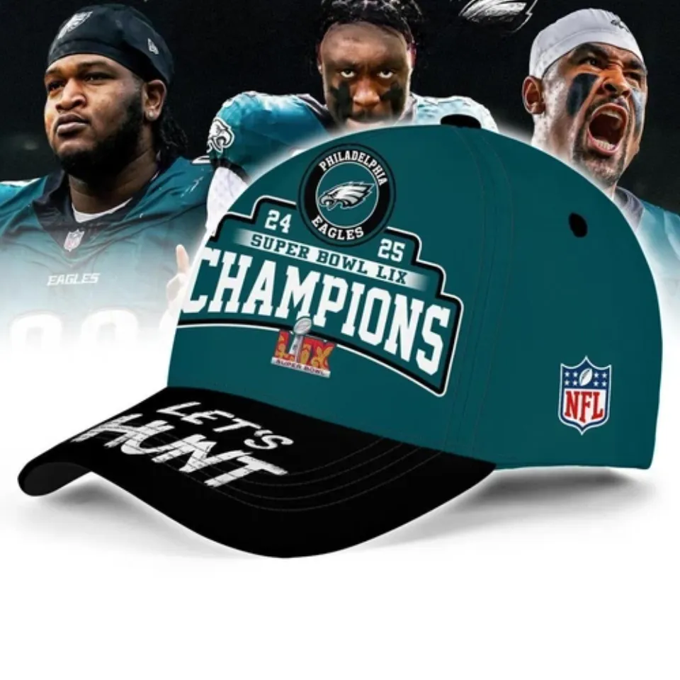Philadelphia Eagles Super Bowl LIX Champions Cap