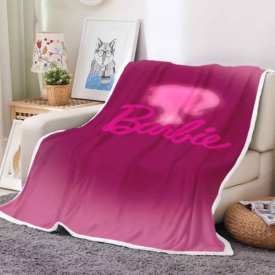 Barbie Princess Disney Flannel Pink Fleece Blankets