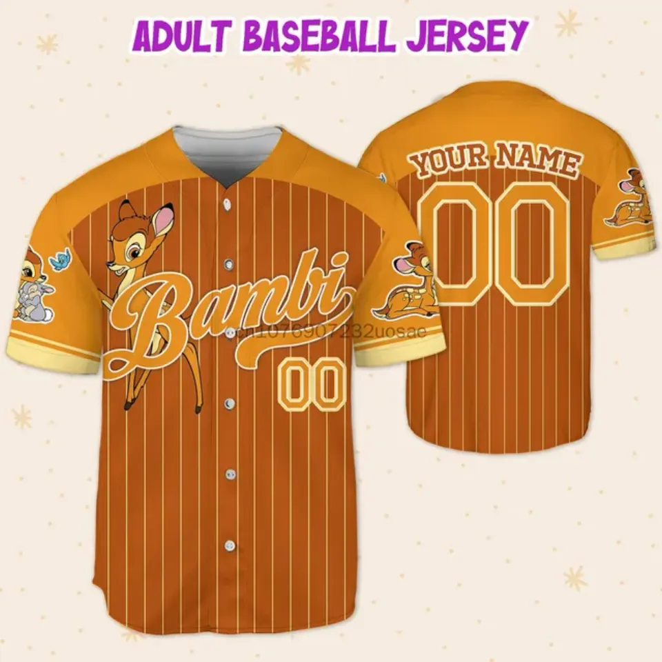 2024 Disney Bambi Baseball Jersey Custom Name