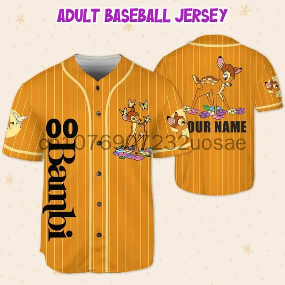 2024 Disney Bambi Baseball Jersey Custom Name