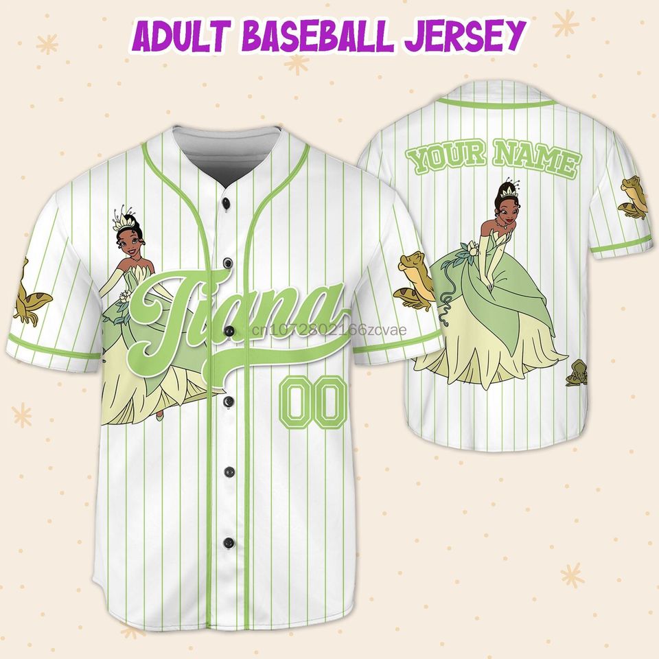 2024 New Disney Princess Tiana Baseball Jersey