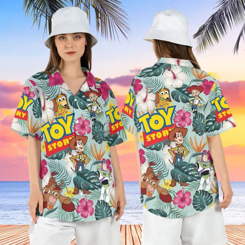 Buzz Lightyear Astro Blaster Hawaiian Shirt Disney Beach Shirt