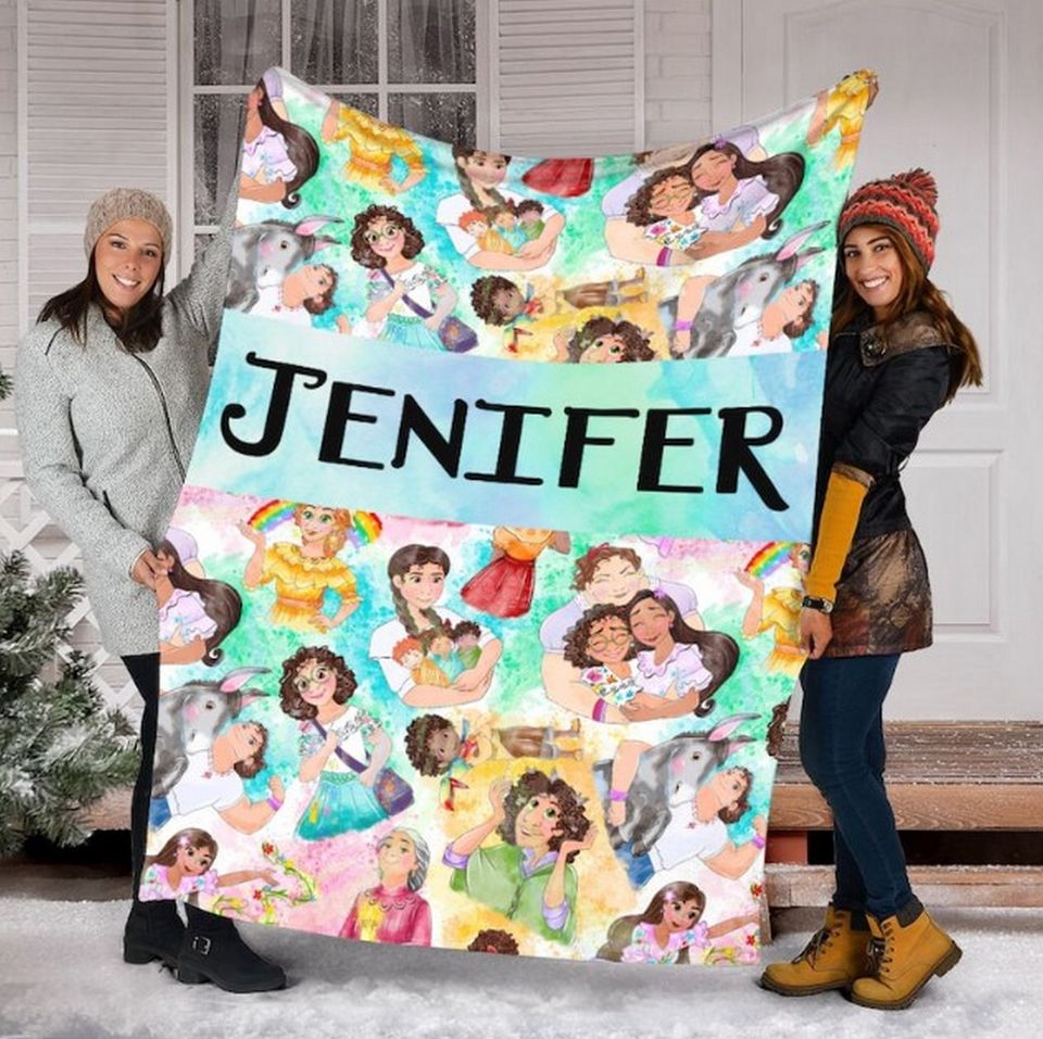 Personalized Name Encanto Blanket, Disney Encanto Fleece Mink