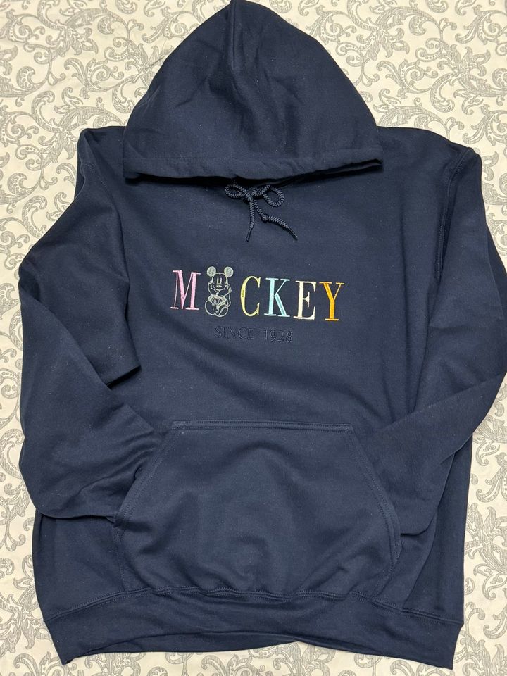 Mickey Mouse Hoodie , Disneyland, custom embroidered Hoodie