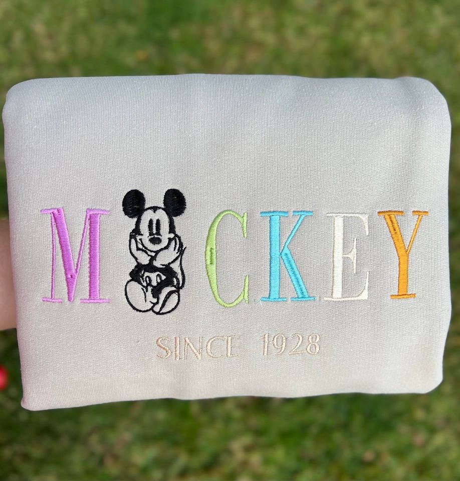 Mickey Mouse Hoodie , Disneyland, custom embroidered Hoodie