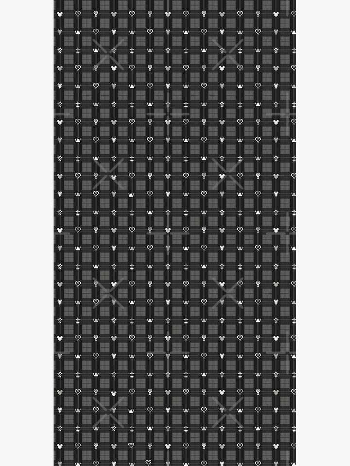 Kingdom Hearts III - Flannel Pattern (Black) Duffle Bag