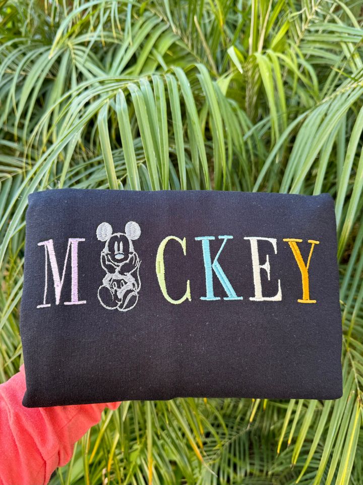 Mickey Mouse Hoodie , Disneyland, custom embroidered Hoodie