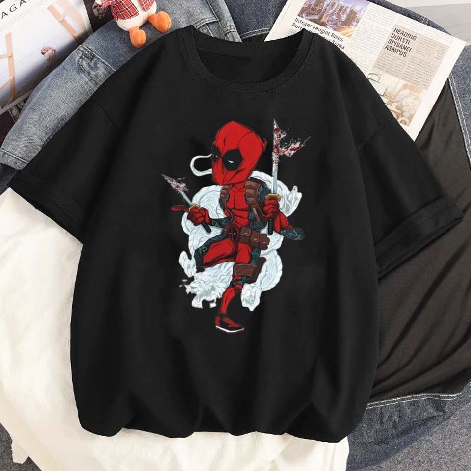 Disney Marvel Deadpool Graphic Printed T Shirt