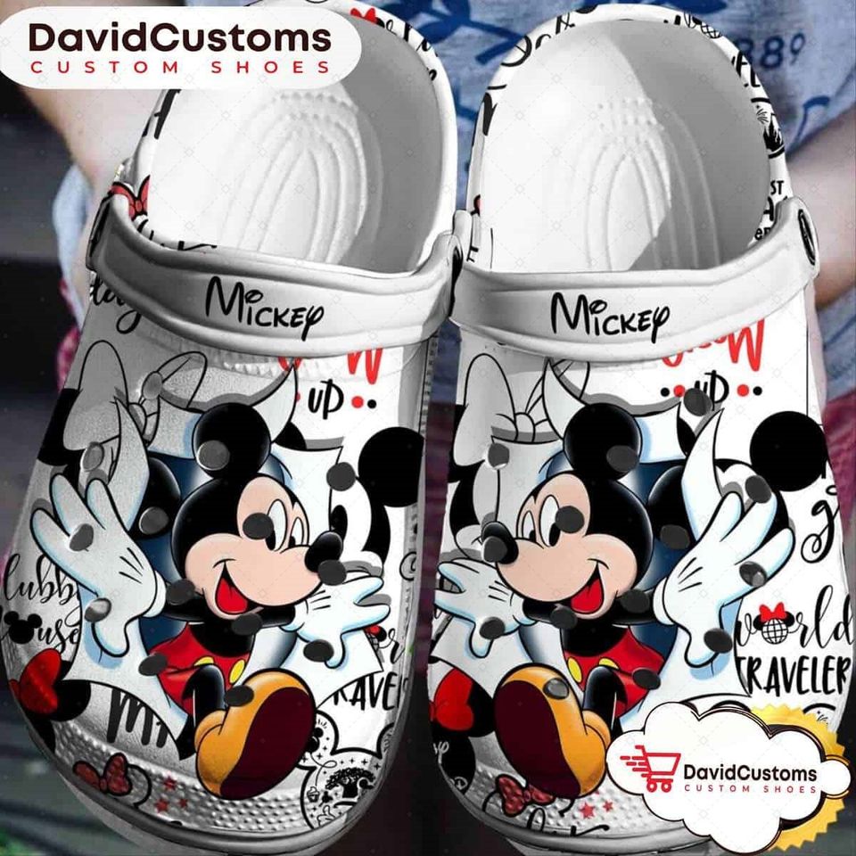 Personalized Disney Mickey Funny Clogs Shoes, Birthday Gift