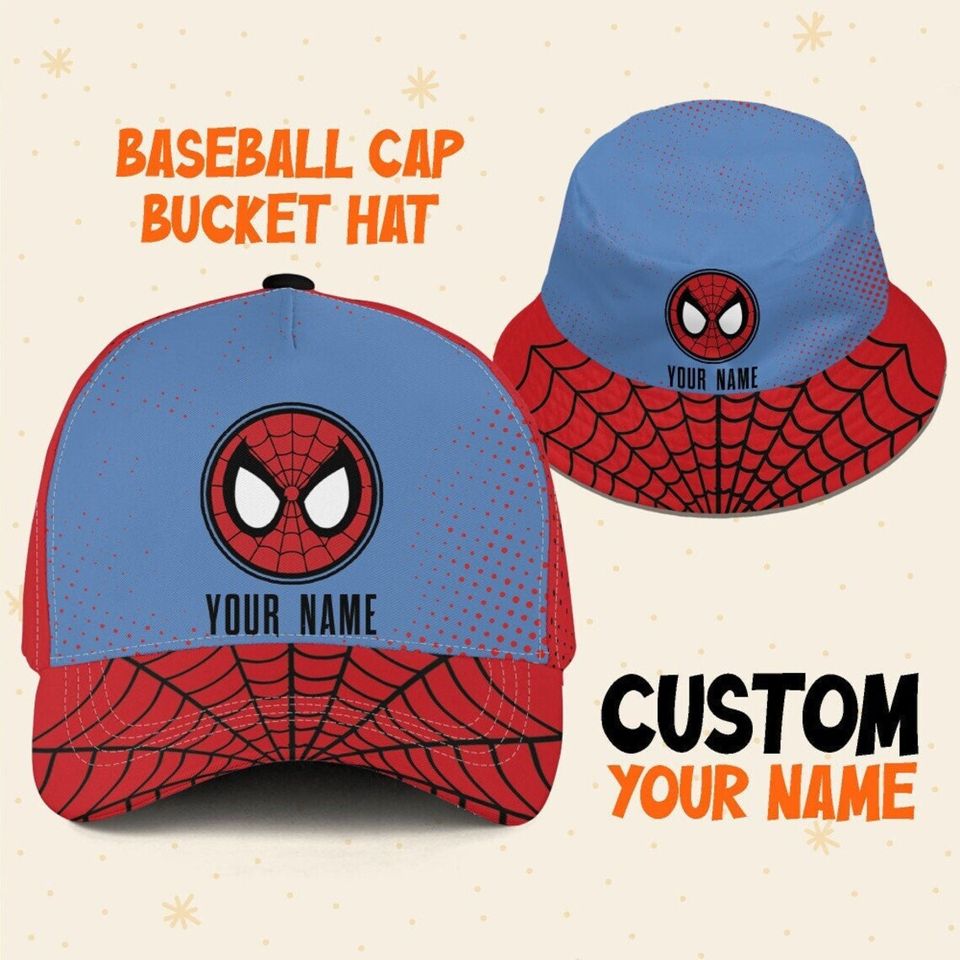 Custom Spiderman Peter B Parker Logo Cap, Custom Disney Hat, Spiderman Baseball Cap