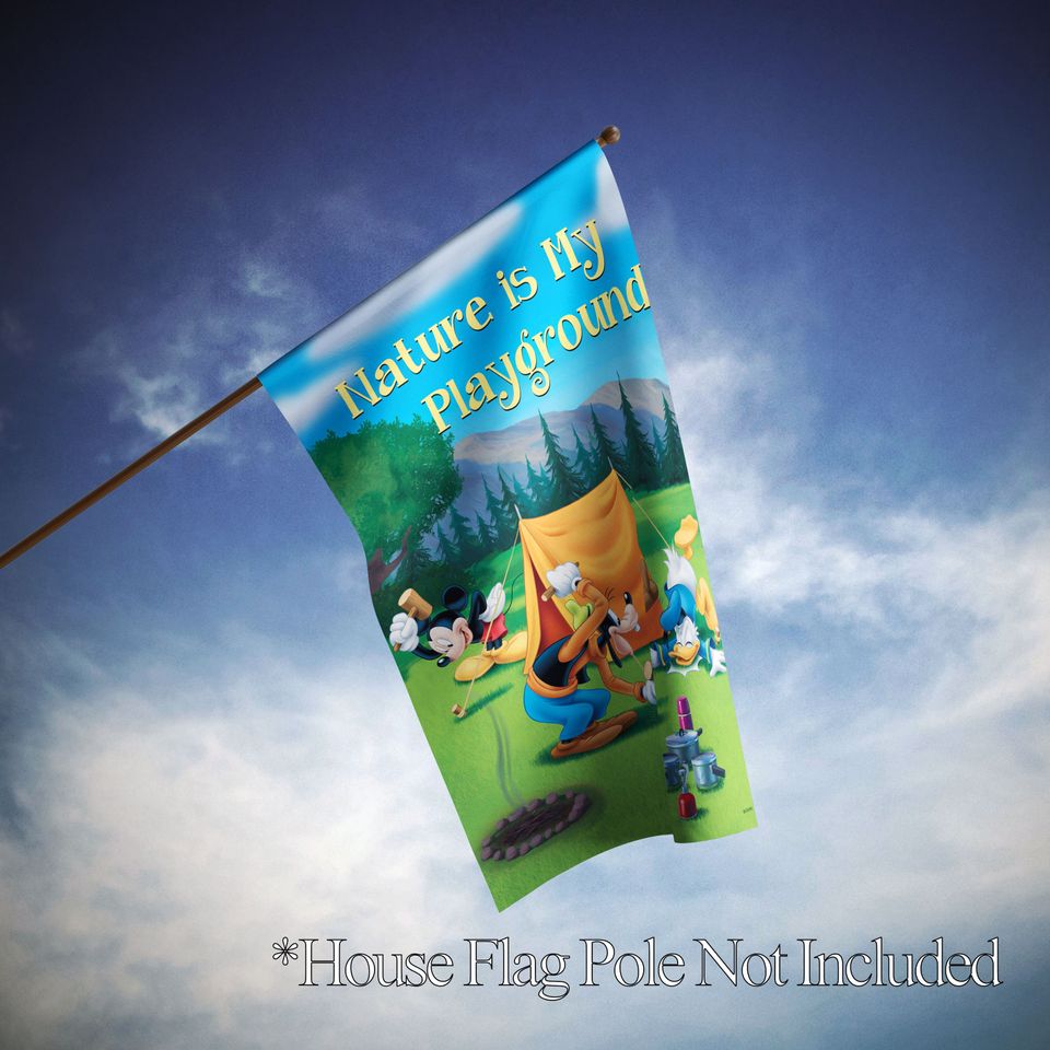 Disney, Disney Nature is My Playground Camping Garden Flag