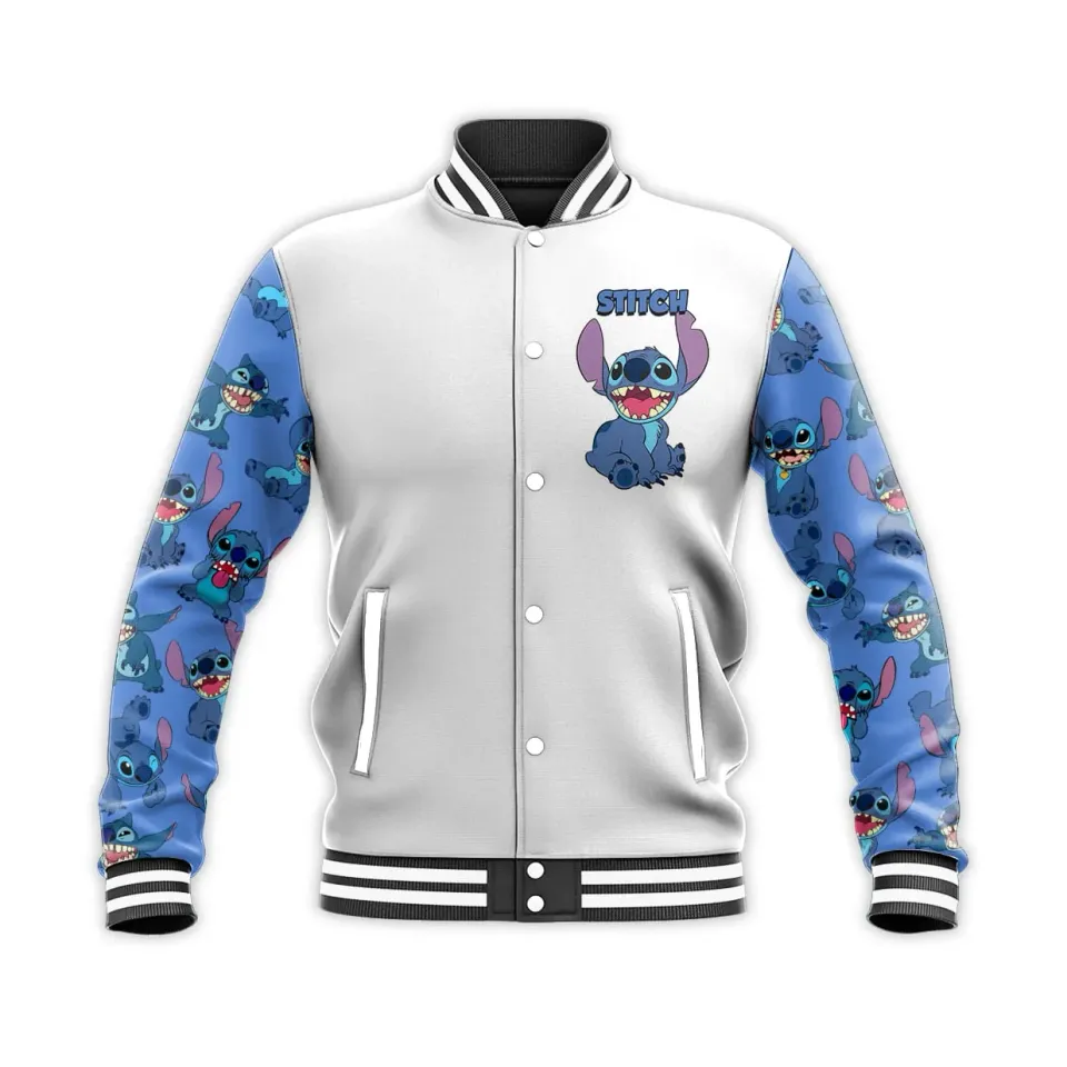 Spring and Autumn New Baseball Jacket Disney Stitch