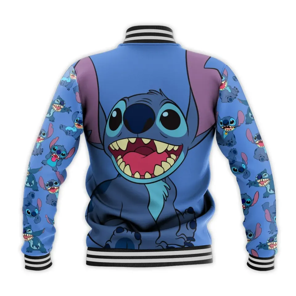 Spring and Autumn New Baseball Jacket Disney Stitch