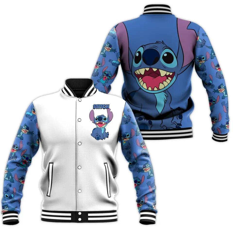 Spring and Autumn New Baseball Jacket Disney Stitch
