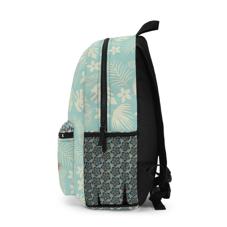 Disney's Enchanted Tiki Room Backpack, Large Waterproof Park Bag, Tropical Pattern Backpack