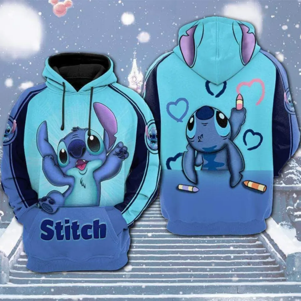 Disney Stitch 3D Printing Hoodie