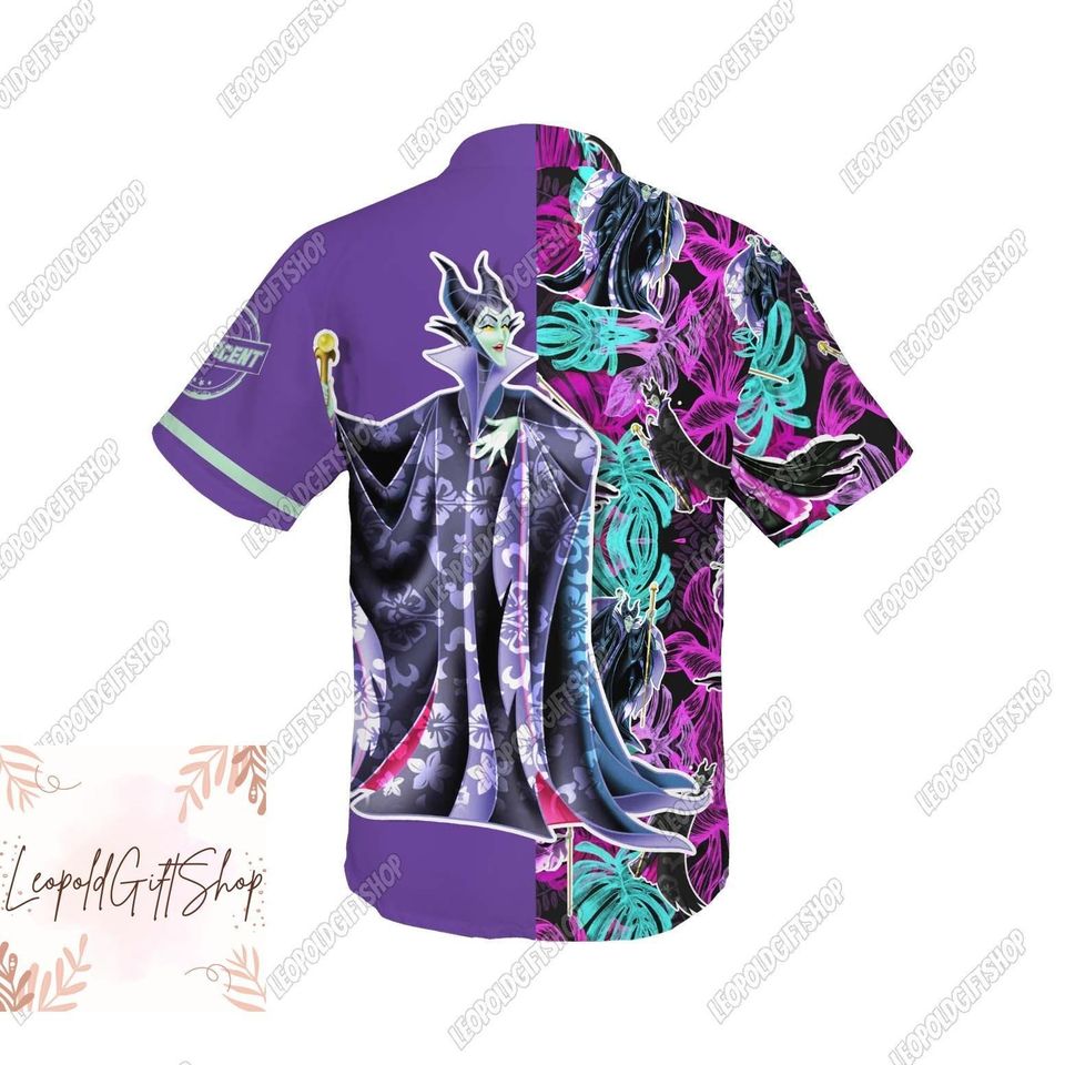 Maleficent Villans Shirt, Maleficent Hawaiian Shirt, Villain Shirt, Disney Summer