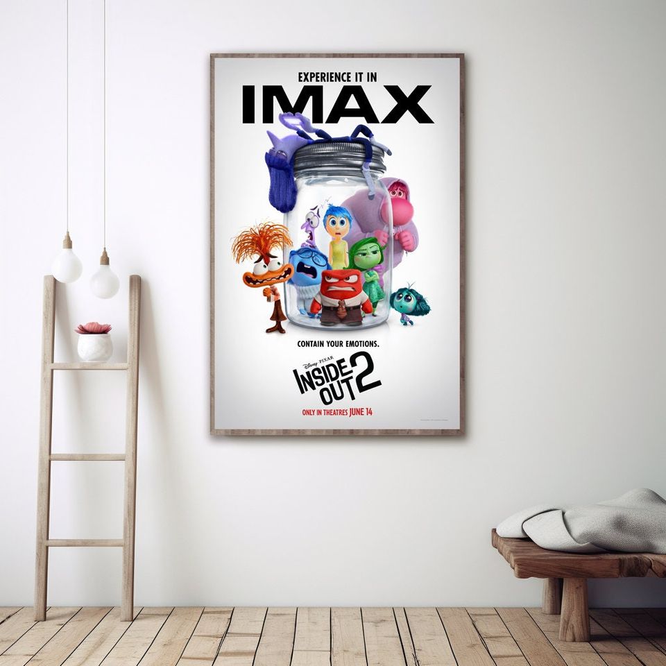 Inside Out 2 Movie Poster, Disney Inside Out 2 Poster, Home Decor