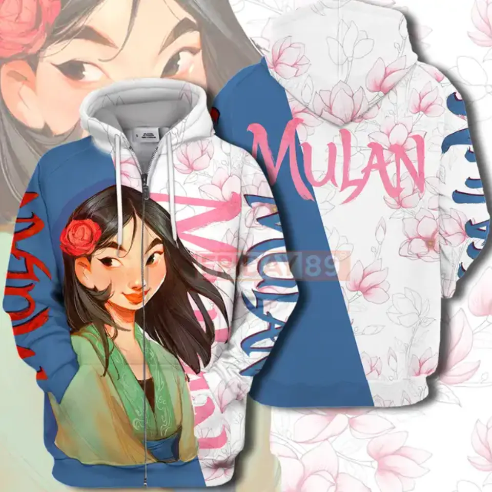 2024 Disney Princess Mulan 3d Hoodie
