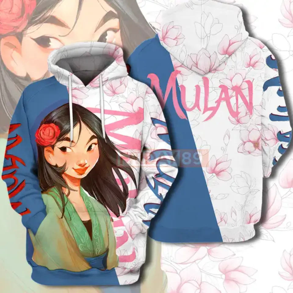 2024 Disney Princess Mulan 3d Hoodie